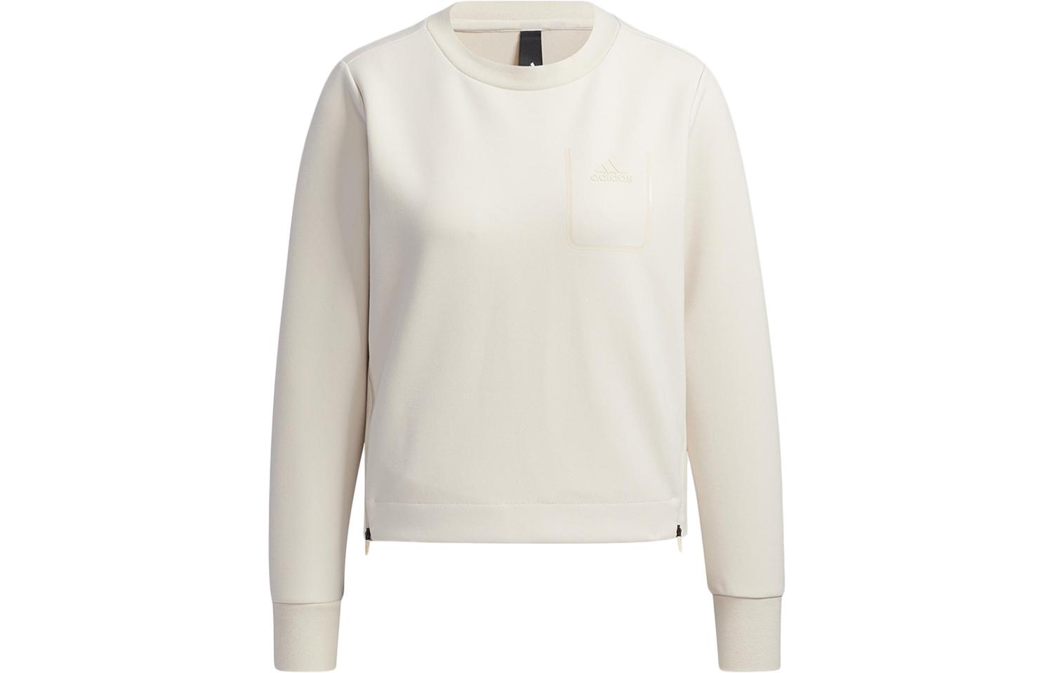 Adidas Sweatshirts Women s White Crew Neck Moderate Regular GP0728 XS