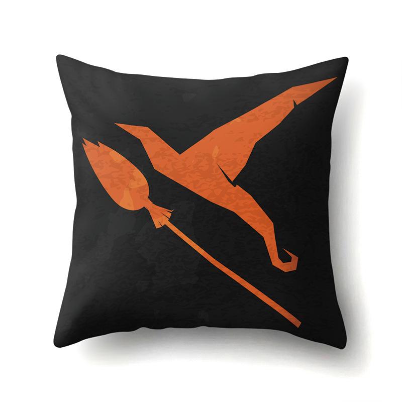 Наволочка для подушки на Хэллоуин Автомобильная подушка для поясницы Тыква Подушка для дивана Наволочка для офиса Дома Гостиной Премиум Pillow core not included 990₽