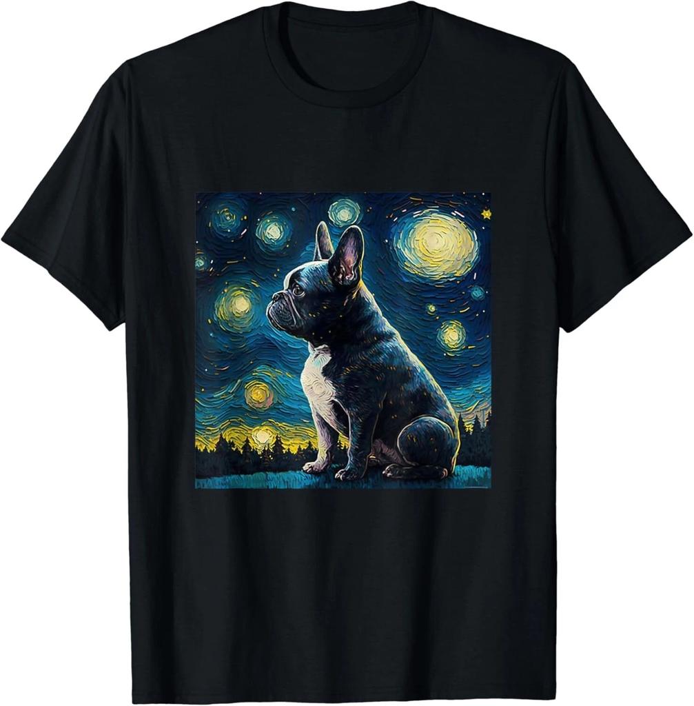French Bulldog Van Goh Dog Puppy Gift Unisex T-Shirt