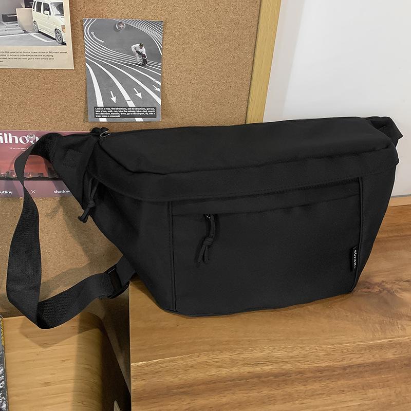 Chest Bag Women's Waist Bag Sports Shoulder Bag Chest Men's Travel Light Bag Splicing One Shoulder Crossbody Bag