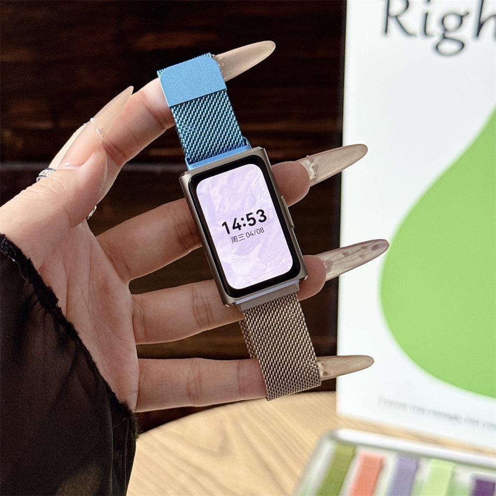 

Fashion Gradient Milanese Strap Magnetic Clasp for Huawei Band 11 / 11Pro Replacement Band huawei 11/11pro синий