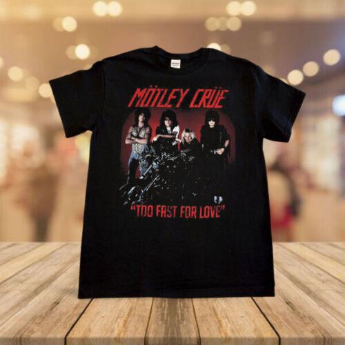 

Motley-Crue Too Fast for Love Album T-shirt Black Mens Unisex Vintage Unisex T-Shirt XXXXL
