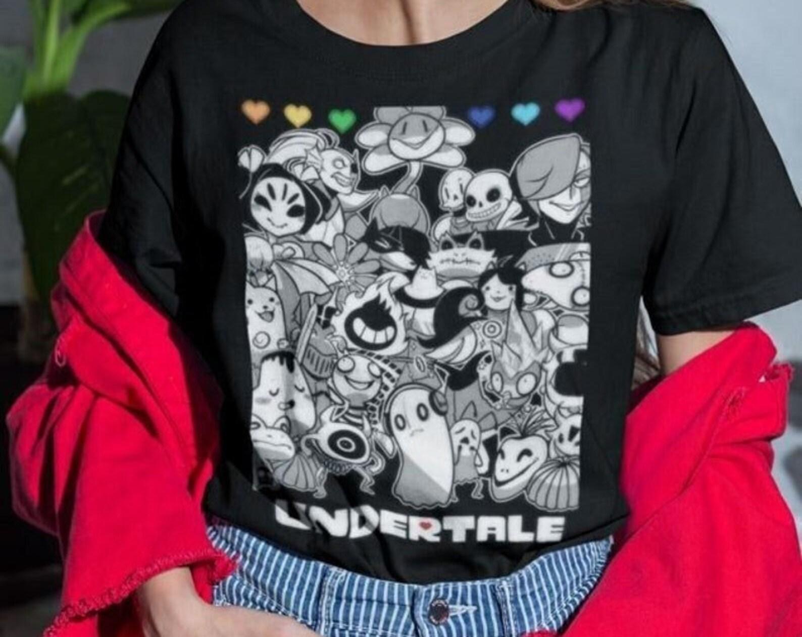 Unisex Undertale Gaming T-Shirt Sans Papyrus Toriel Undyne Alphys Inspired T-Shirt Indie Shirt 4XL