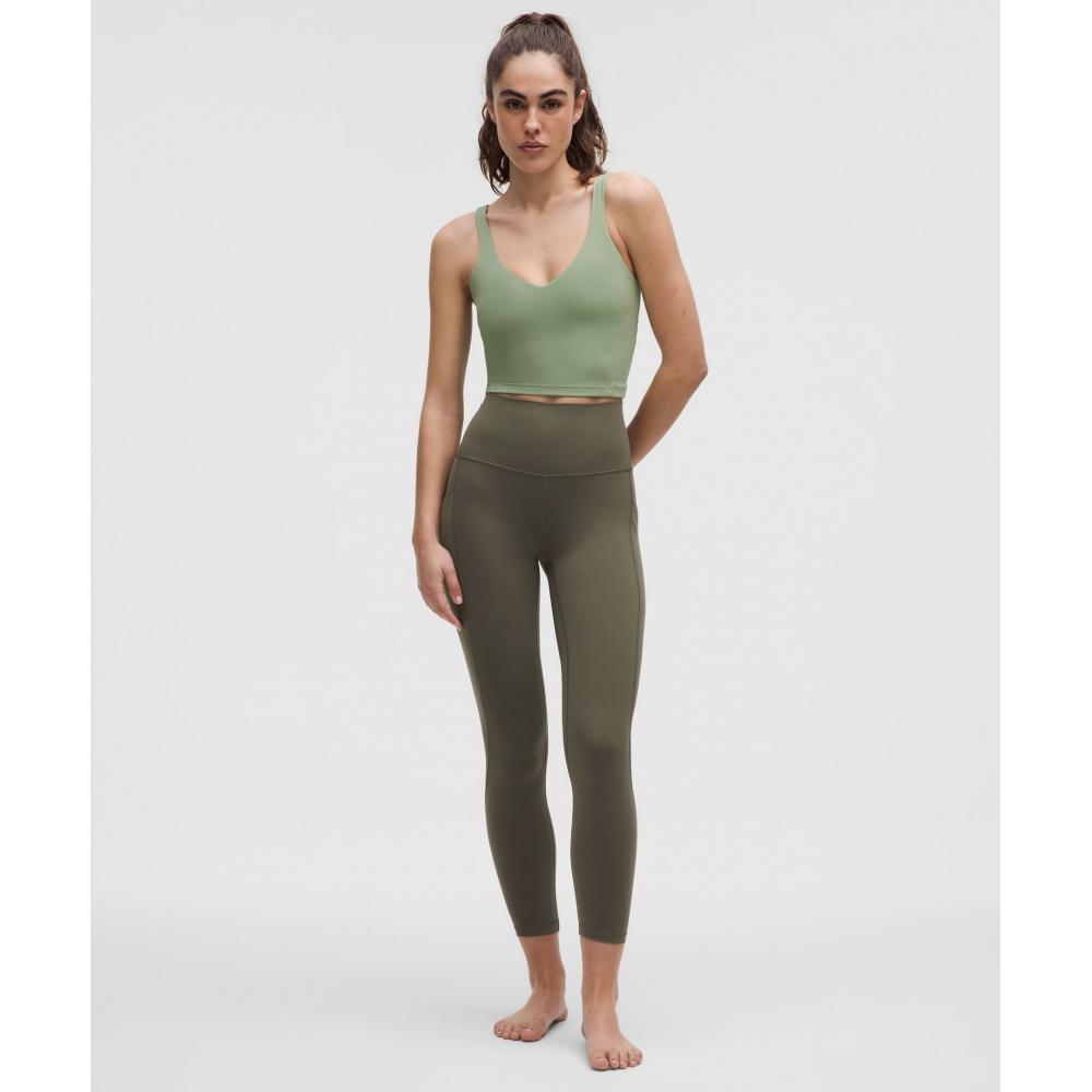 Lululemon Align  High Rise Pant With Pockets 25  Army Green