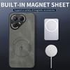 For Tecno Pova 7 Ultra/Tecno Pova 7 Pro Case Simple Stylish Magnetic Suction Luxury PU Leather Skin-friendly Anti-drop Cover