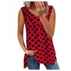 Ladies Camisole Top Loose Casual V-neck Small Dot Print Sleeveless Vest