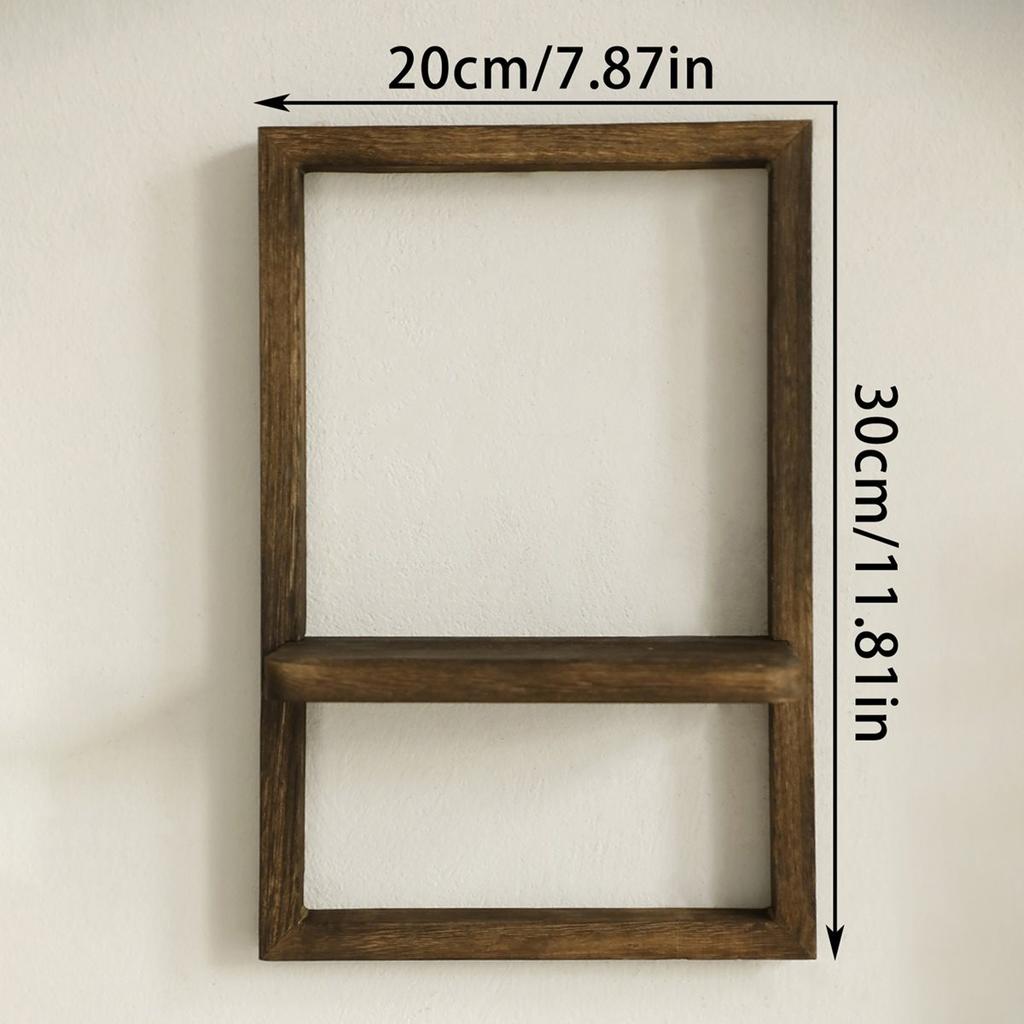 Wooden Display Shelf Floating Shelves Rustic Wood Shelves Wall Storage for Kitchen over Toilet Small Wall