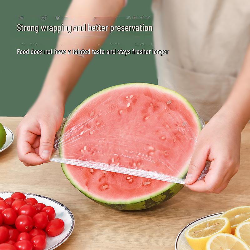 Elastic Food-Grade Plastic Wrap and Fresh-Keeping Shower Cap for Leftovers