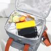 Expandable Double Deck Lunch Box Thermal Leak Proof Food Bag with Oversized Cup Pocket and Adjustable Strap