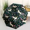 1pc Unicorn Floral Automatic Open/Close Umbrella Sturdy Iron Frame, Compact Travel Umbrella - Perfect Gift for Women, Men, Birthdays 29028