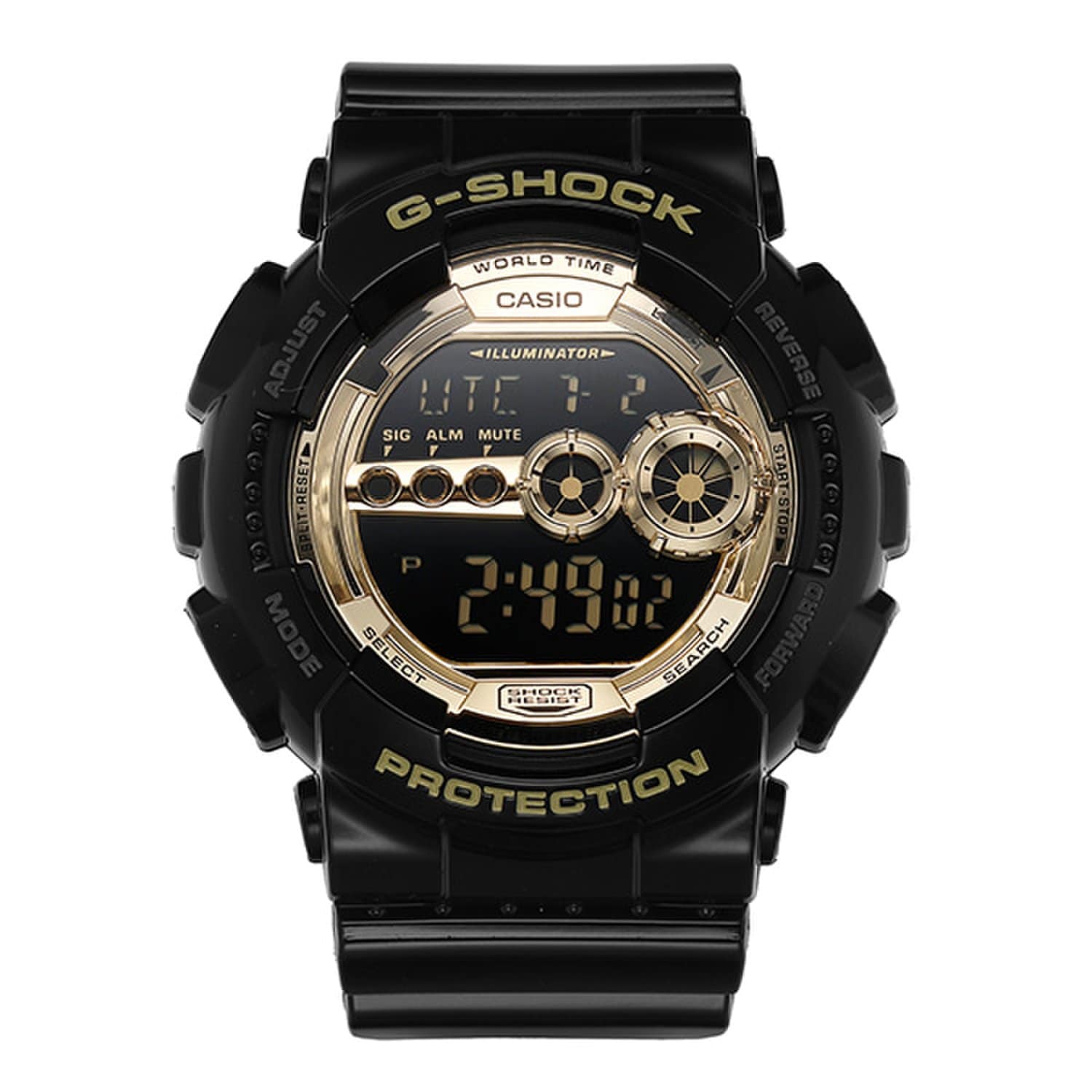 [G-Shock] GD-100GB-1DR (GD-100GB-1) Big Face Digital Sports Military Men s Resin Watch
