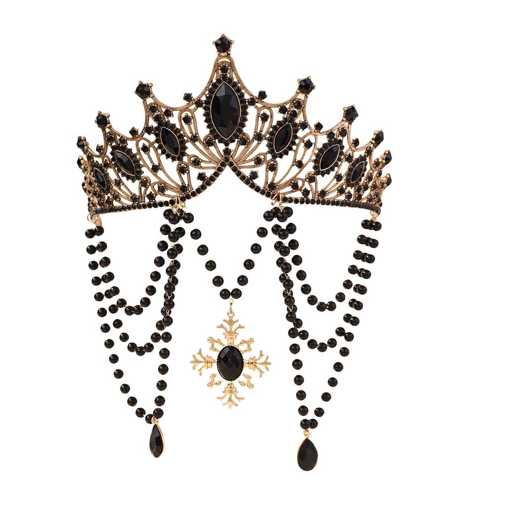 Madonna Heiligenschein Krone Kopfschmuck Lolita Retro Handgefertigt Halloween Dunkelgothik Kronenstil Haaraccessoires