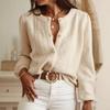 Cardigan aperto davanti in maglia tinta unita da donna per Autunno Inverno, nuovo, scollo a V traforato, monopetto, maglione casual da lavoro