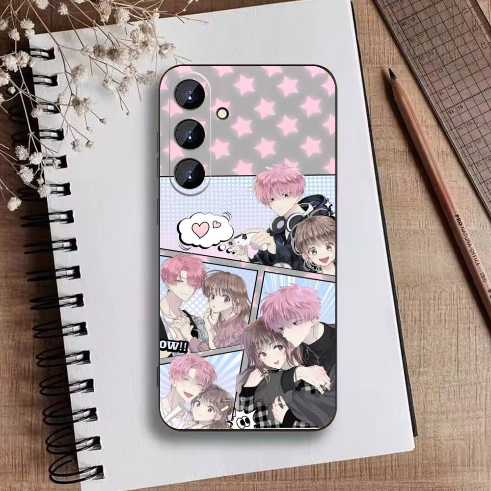Q-Tamon's B-Side Phone Case For Samsung Galaxy A73,21,22,32,71,53,52,51,80,5G Soft Black Cover