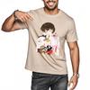 Tshirt Men Adult New Teeshirts Anime Girl With Pets Short Sleeve Classic Tshirt Cool Cotton Essential Teeshirts