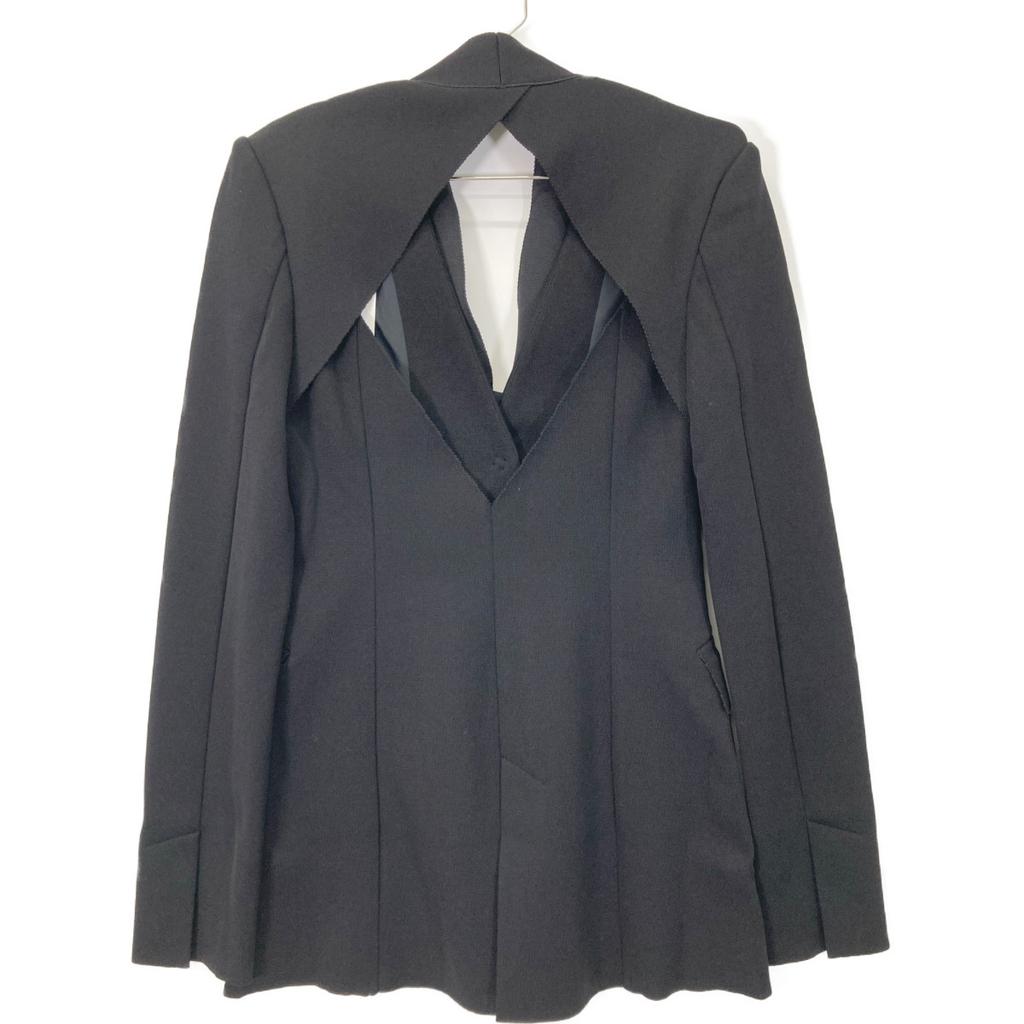 FETICO 24AW FTC244-0207 BLACK KNITTED TAILORED JACKET Jacket 1 blackUsed