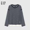 GAP Women's Striped Faux Two-Piece Knit Sweater
