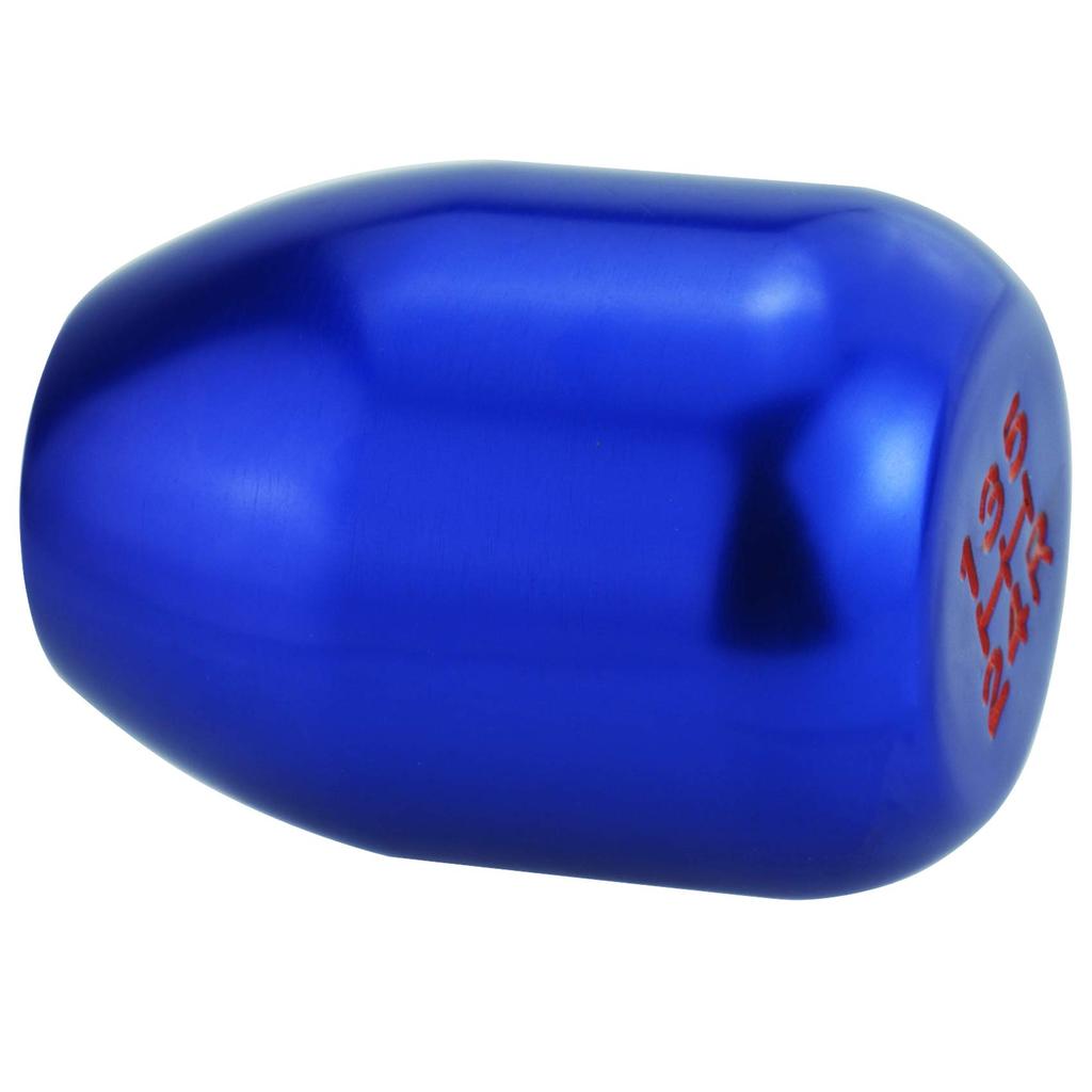 Abfer Short Car Gear Metal Stick Shifter Aluminum Alloy Gear Shifter Universal for Automatic and Manual Car Interior Accessories Knob, 5-Speed Head,