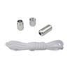 Unisex Convenient Slip On Shoelace Accessories Elastic No Tie Shoe Laces with Metal Aglets for Commuting Sports Travel