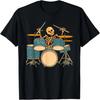 Mens Shut Up Silence School Jazz Band Drums Rock Drummer T-Shirt