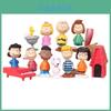 Conjunto de 12 Toppers de Bolo do Snoopy Decore Sua Festa Com a Turma do Peanuts!