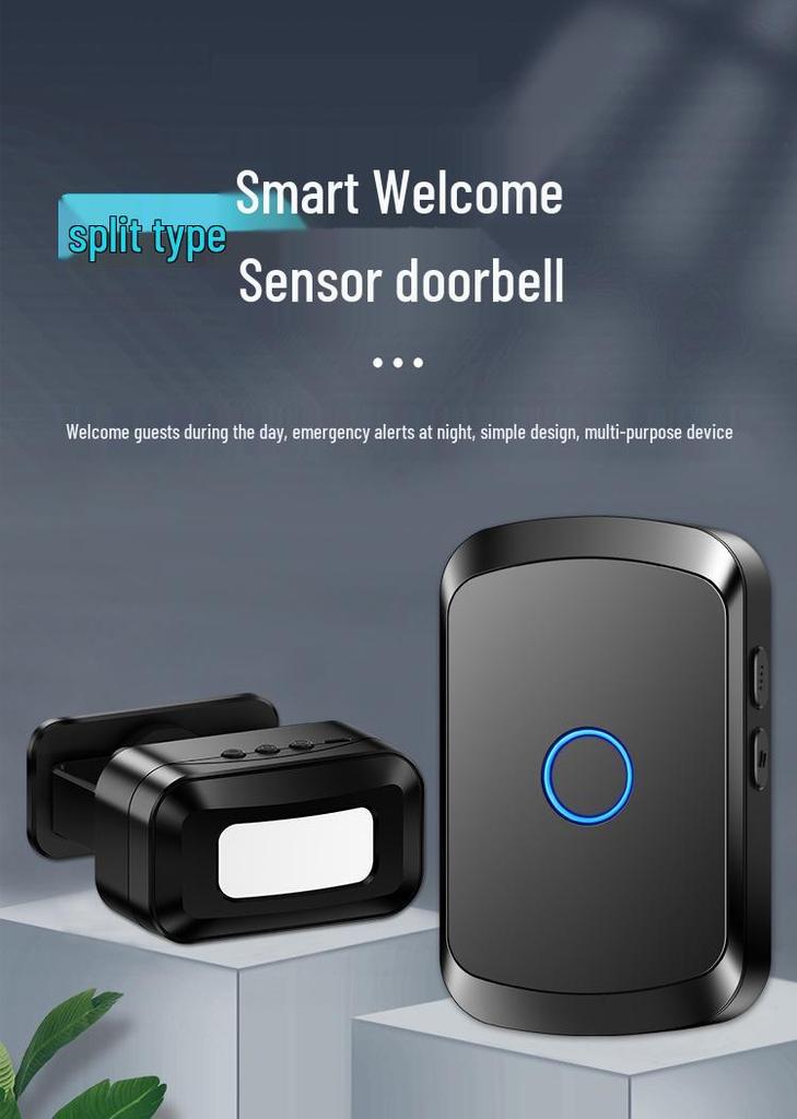 Sensor Store Entrance: Welcomer Anti-theft Alarm & Supermarket Split Doorbell Voice Reminder