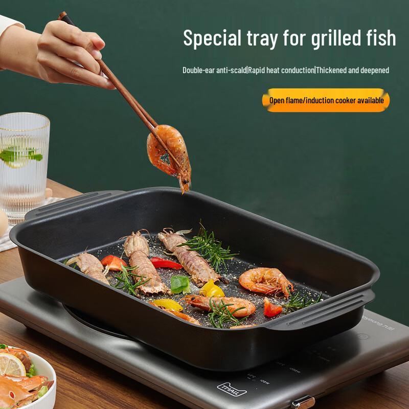 Zhishi Deep Non-stick Multi-Cooktop Grill Pan