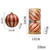 3/2/1Pcs Pumpkin Balls Christmas Tree Ornament Plastic DIY Crafts Painted Christmas Gifts Boxes Pendant Hanging Ornament
