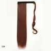 Synthetic Straight Ponytail Hair Extension With Velcro Wrap Design, 60cm Long Sleek Wrap Around Ponytail For Women Girls
