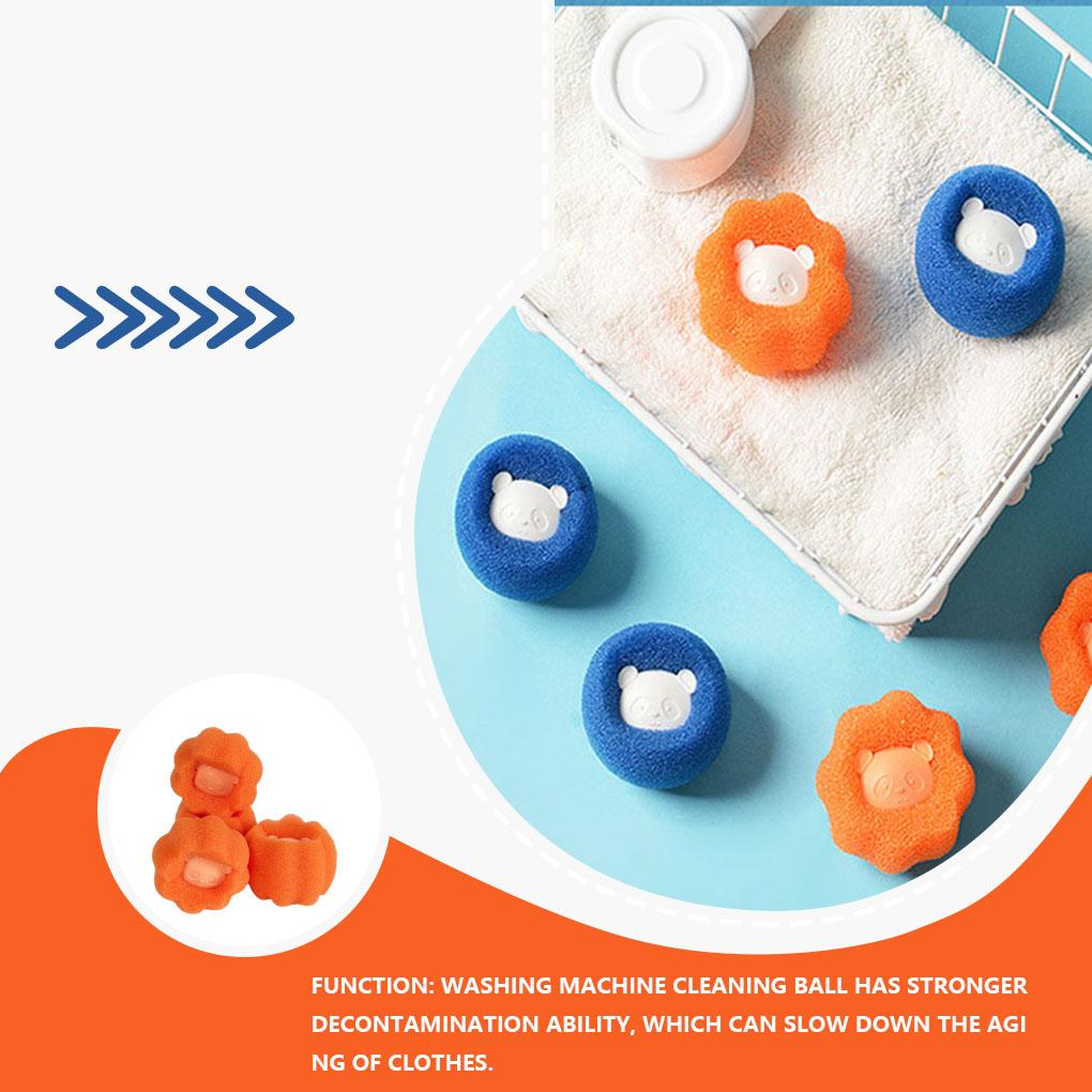 3pcs Laundry Ball Reusable Clothes Cleaning Tool Lightweight Household Filtering Balls Water-resistant Cat Dog Hairs Catcher