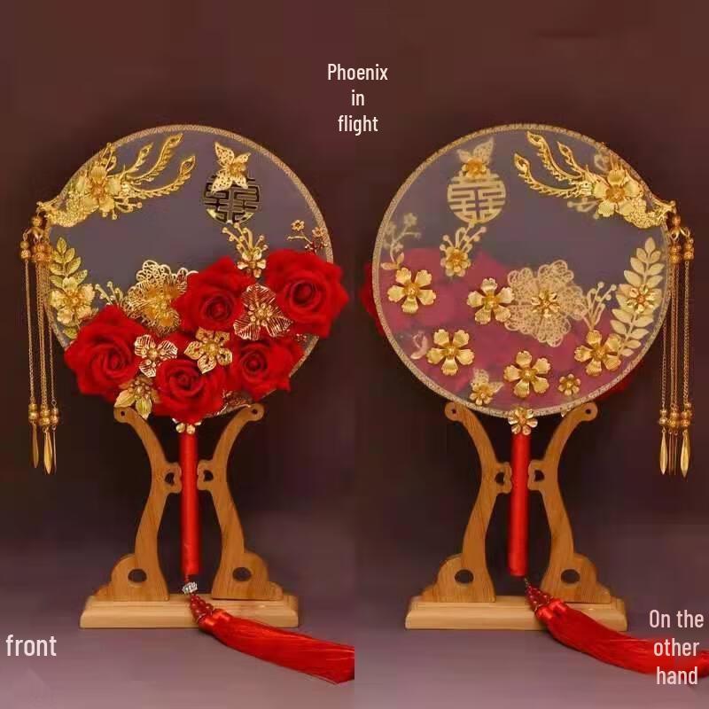 Китайский свадебный веер JINGRUIXIANG