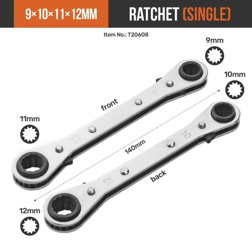 1Pcs Square Drive Ratchet Wrench Adjustable Socket Spanner  for Auto Repair