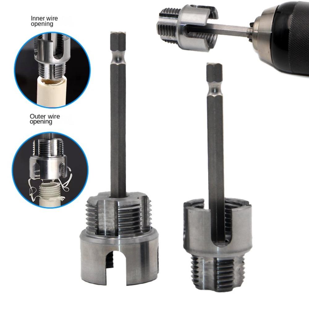 4/6 Water Pipe Thread Opener Hex Shank Die External Threads Pipe Threading Tool Thread Tapper Threading Tool