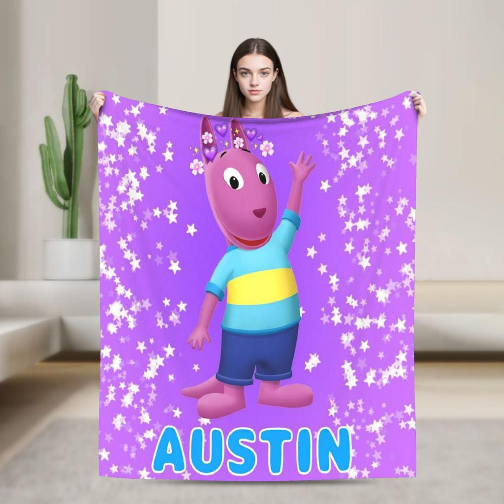 Comfortable  The Backyardigans  Blanket Merch Room Decorative  Throw Blanket Soft Fleece For Outdoor