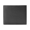 Gucci Printed embossed logo bi-fold built-in card slot leather wallet unisex couple style black