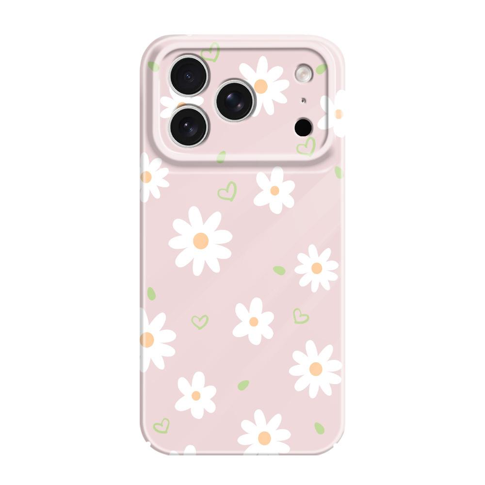 

Tender Daisy Phone Case For iPhone 17 Air 16 16E 15 14 Plus Pro Max Film Hard Cover iPhone 14 Pro