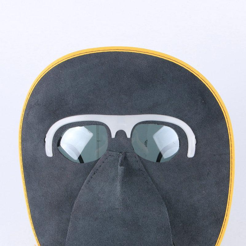 Head-Mounted Ghost Face Cowhide Mask for Welding with Eye Protection
