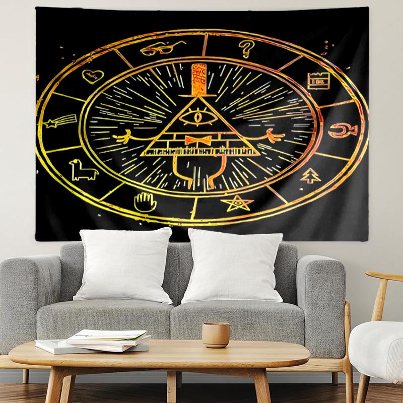Gravity Falls Print Tapestry, Lightweight Wall Hanging, for Bedroom, Dorm, Living Room, Home Art Decor, Birthday Christmas Gift for Friends