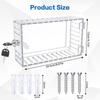Universal Thermostat Lock Box with Key,Clear Large Thermostat Cover for Thermostat on Wall,Thermostat Guard Fits Thermostats