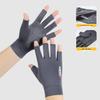 Men's Breathable Fingerless UV-Protection Gloves for Cycling, Fishing, and Driving