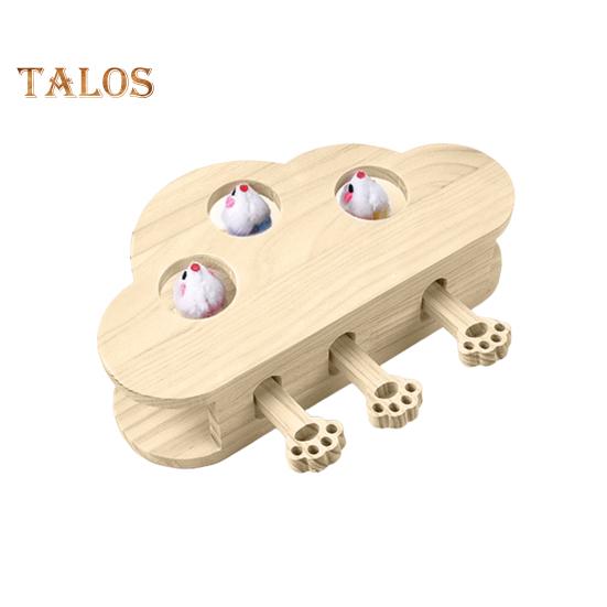 

Игрушка для кошек «Бей крота» Деревянная интерактивная игрушка для кошек в форме облака Игра «Бей крота» Игрушка-когтеточка для кошек для использования в помещении A