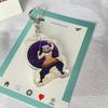 Demon Slayer Cartoon Acrylic Keychain Hashibira Inosuke Anime Action Figures Doll Kawaii Key Backpack Decoration Christmas Gifts