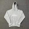 Unisex Hooded Streetwear Sweatshirt With Boat Print Loose Fit Cotton Corduroy Pullover Fall