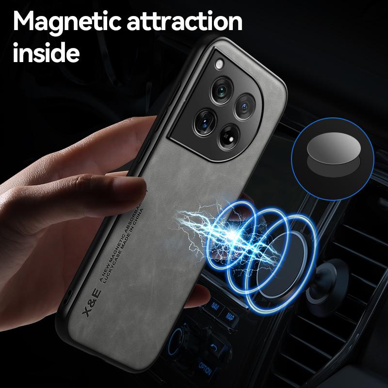 Sockproof Case For OnePlus8 9 10 11 12 13 ACE 2Pro 9RT 10T Protective Cover Magnetic Car Holder Phone Coque Fundas Capa