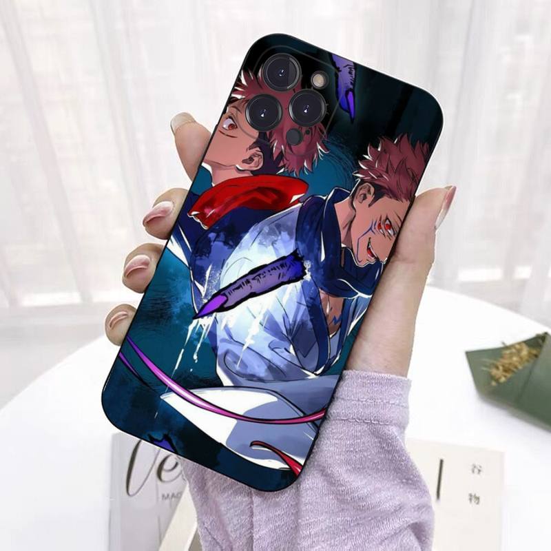 Custodia per telefono Anime Jujutsu Kaisen Yuji Itadori per iPhone 8 7 6 6S Plus X SE 2020 XR XS 14 11 12 13 Mini Pro Max Custodia mobile