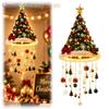 Lighted Santa Hat Hanging Chandelier, Plush Holiday Light Plush red hat a lightweight festive light for porches, tents