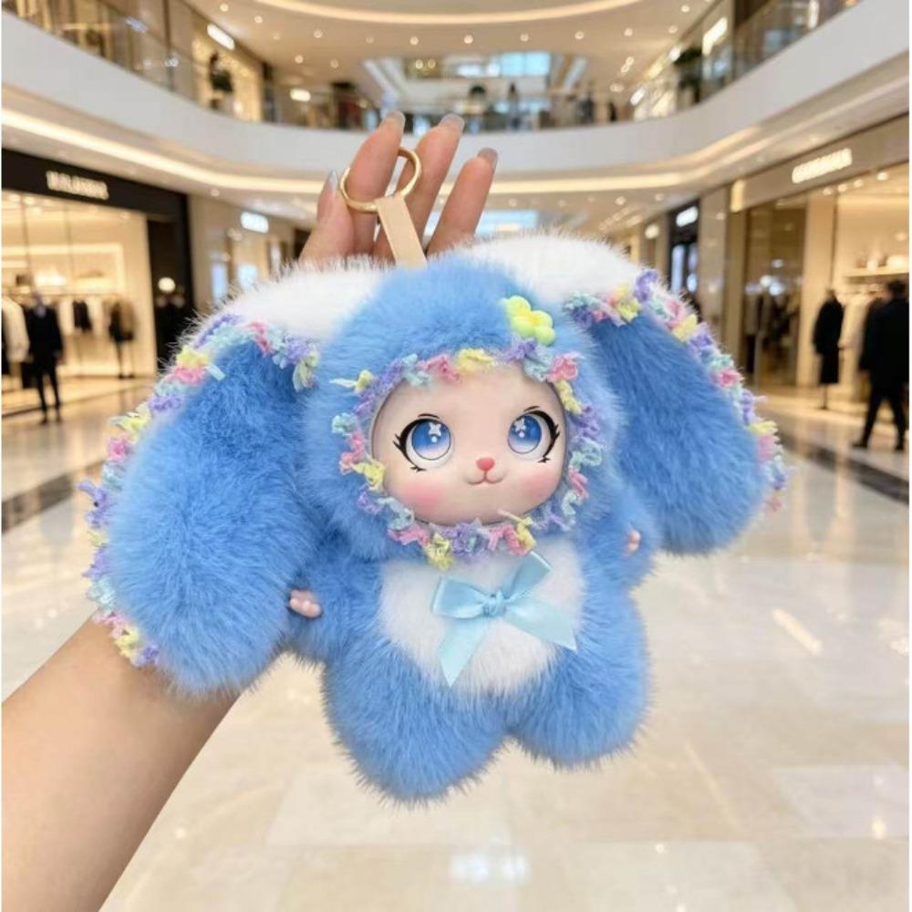 Soft Lori Rabbit Pendant Plush Bunny Plush Decoration Cute Vinyl Doll Keychain For Kids