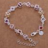 SAY 925 Sterling Silver Bracelets Colored Zircon For Women Exquisite Student Girlfriend Jewelry Accessories Wedding Fashion Gift