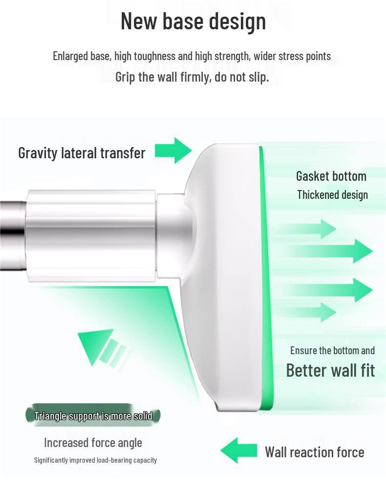 Telescopic Rod: Punch-Free Clothes & Curtain Rack for Balcony