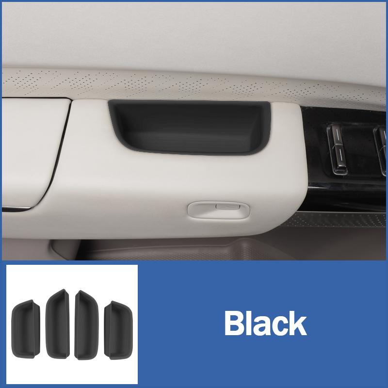 

Для ZEEKR 7X 2025+ Бокс для хранения в дверной ручке Силиконовый органайзер для дверной ручки Дверной карман Силиконовый коврик Аксессуары для интерьера автомобиля 4 шт. чёрный